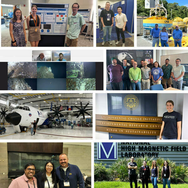 Collage of photos from CICF 2024 cohort students and their virtual and in-person summer experiences, posters, and mentors.
