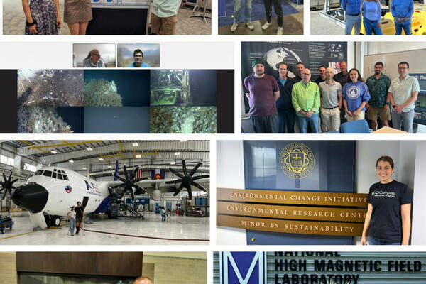 Collage of photos from CICF 2024 cohort students and their virtual and in-person summer experiences, posters, and mentors.