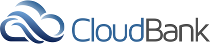 CloudBank logo with a stylized blue cloud icon.